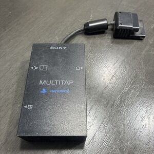 Sony Playstation 2 FAT MultiTap 4 Port 4 Memory Card Model SCPH-10090 UNTESTED